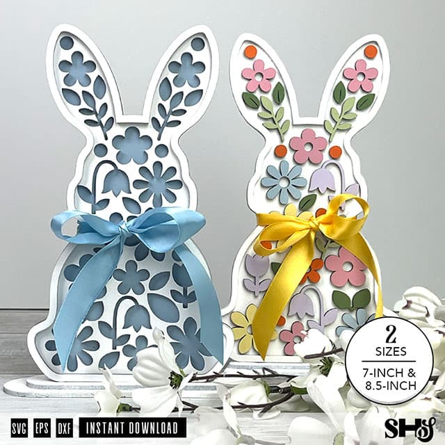 Hopping Into Spring with Floral Bunny SVGs