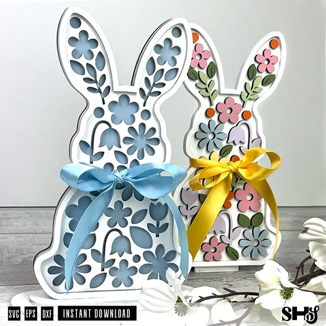 floral bunny 2