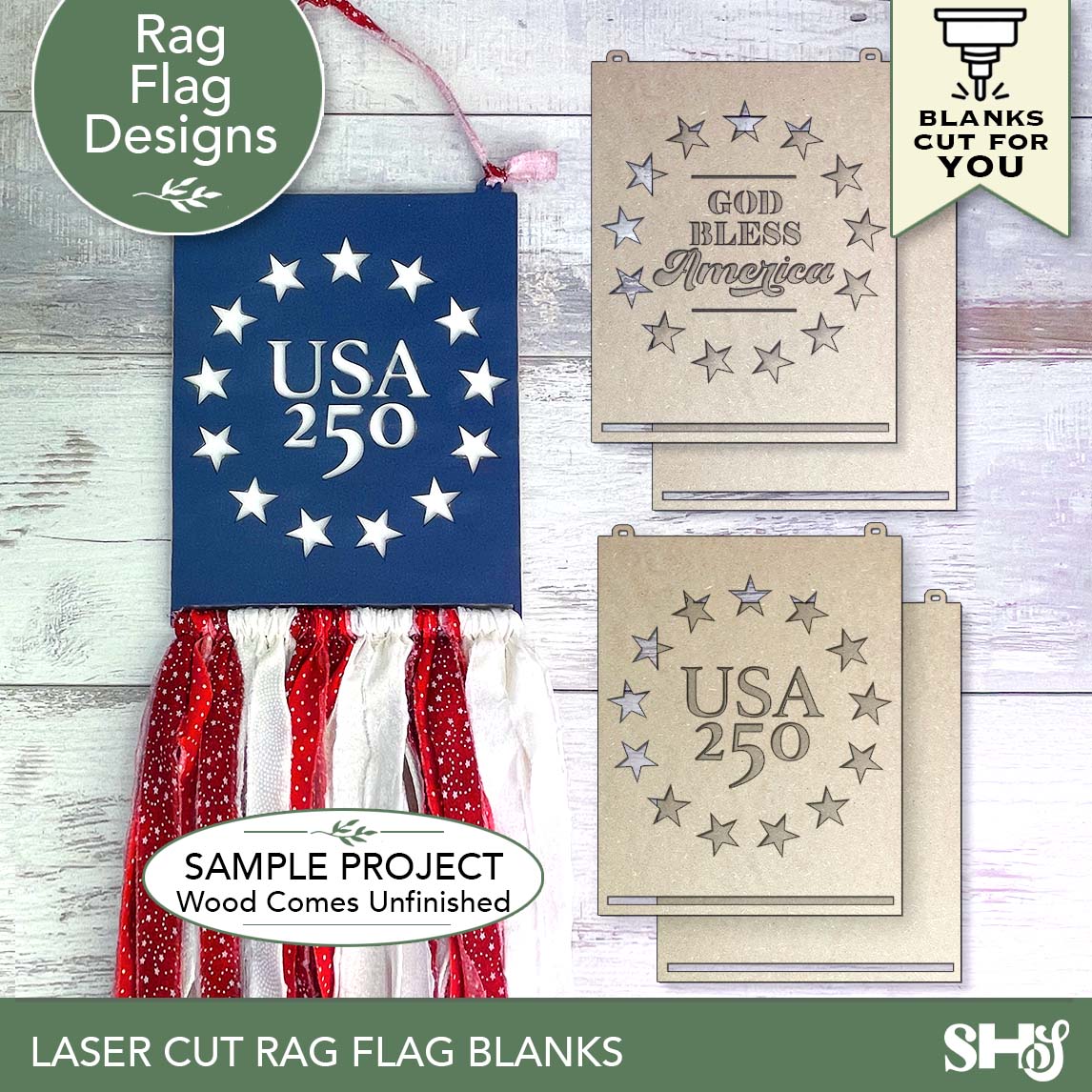 rag flag blanks